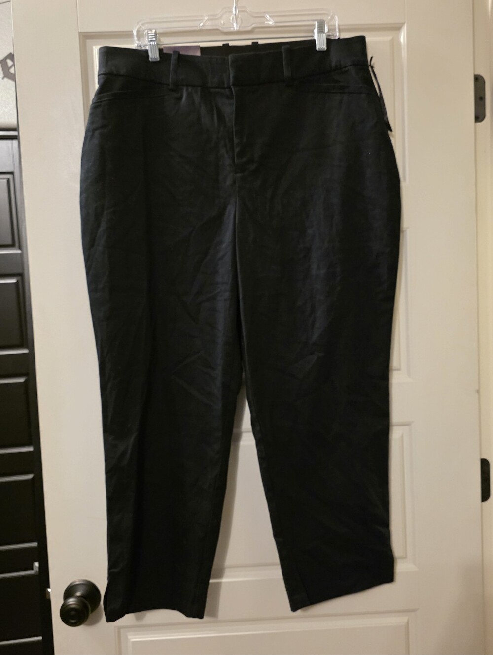 Ava & Viv Black High-Rise Comfort Stretch Ankle Pants Size 16